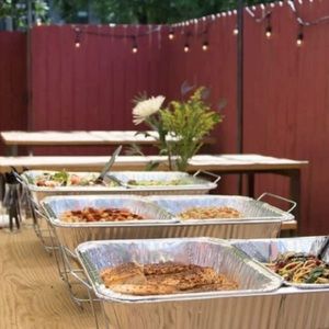 Sterno 24-Piece Disposable Party Set, silver